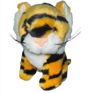 Vintage Exxon Promo Plush Tiger 6”  Stuffed Animal  Advertising USA Oil Gas